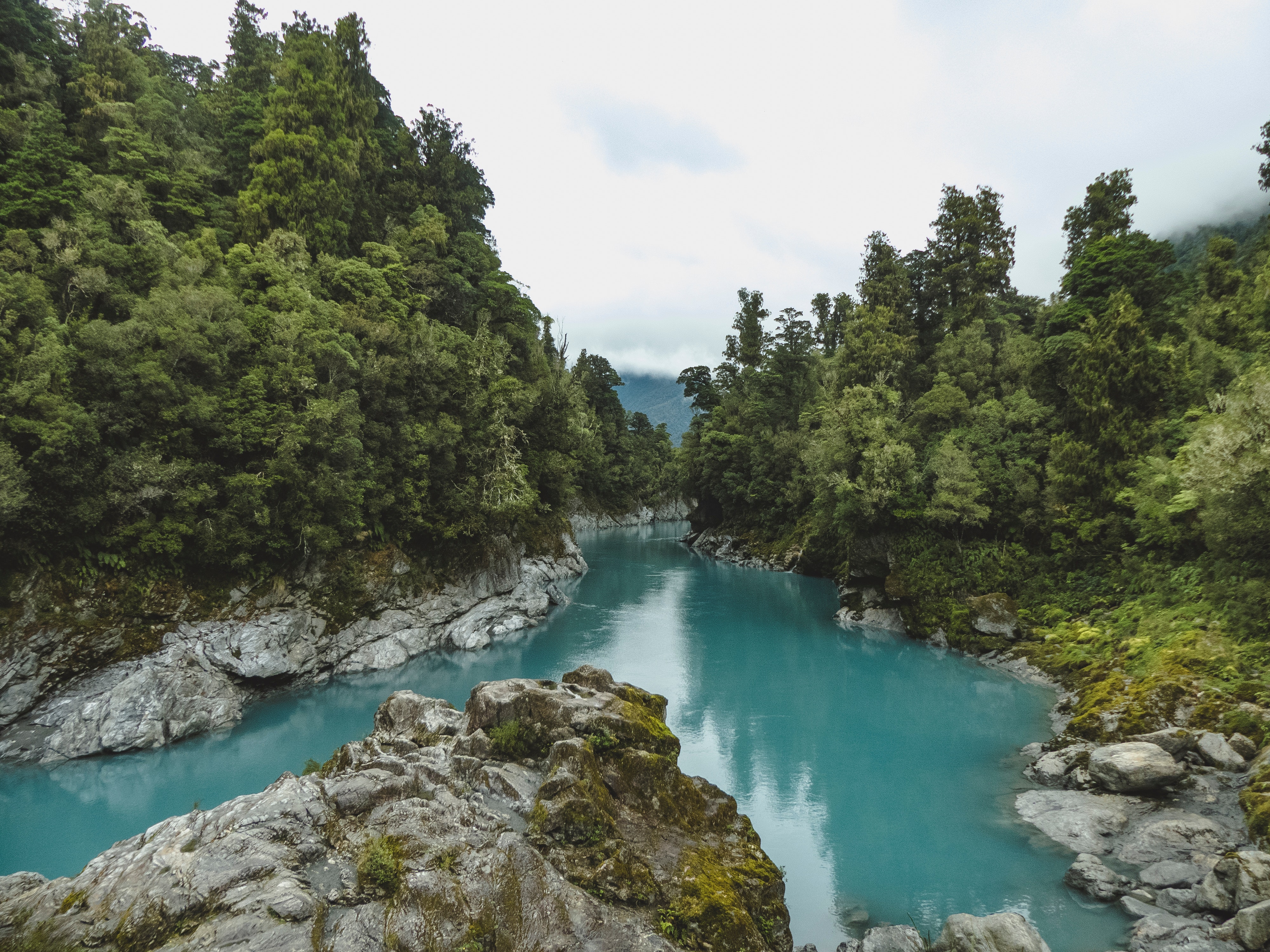 A picture of a New Zealand river.